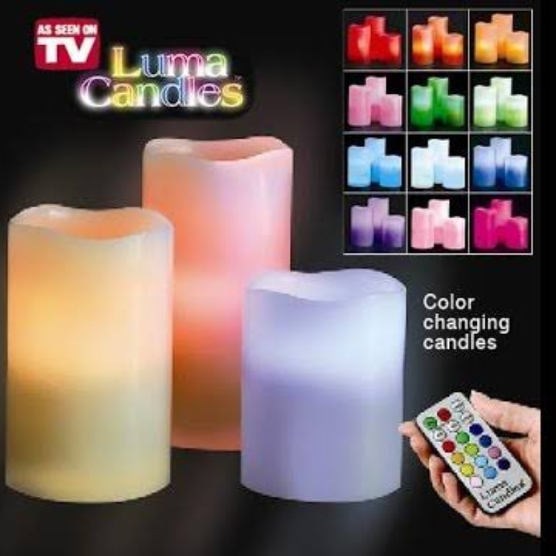 Magic Colour Changing Wax Candles With Remote  Main Image